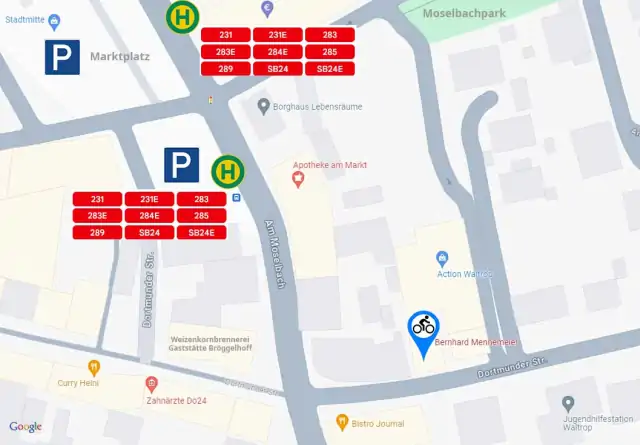 Map Waltrop rund um Bernhard Mennemeier